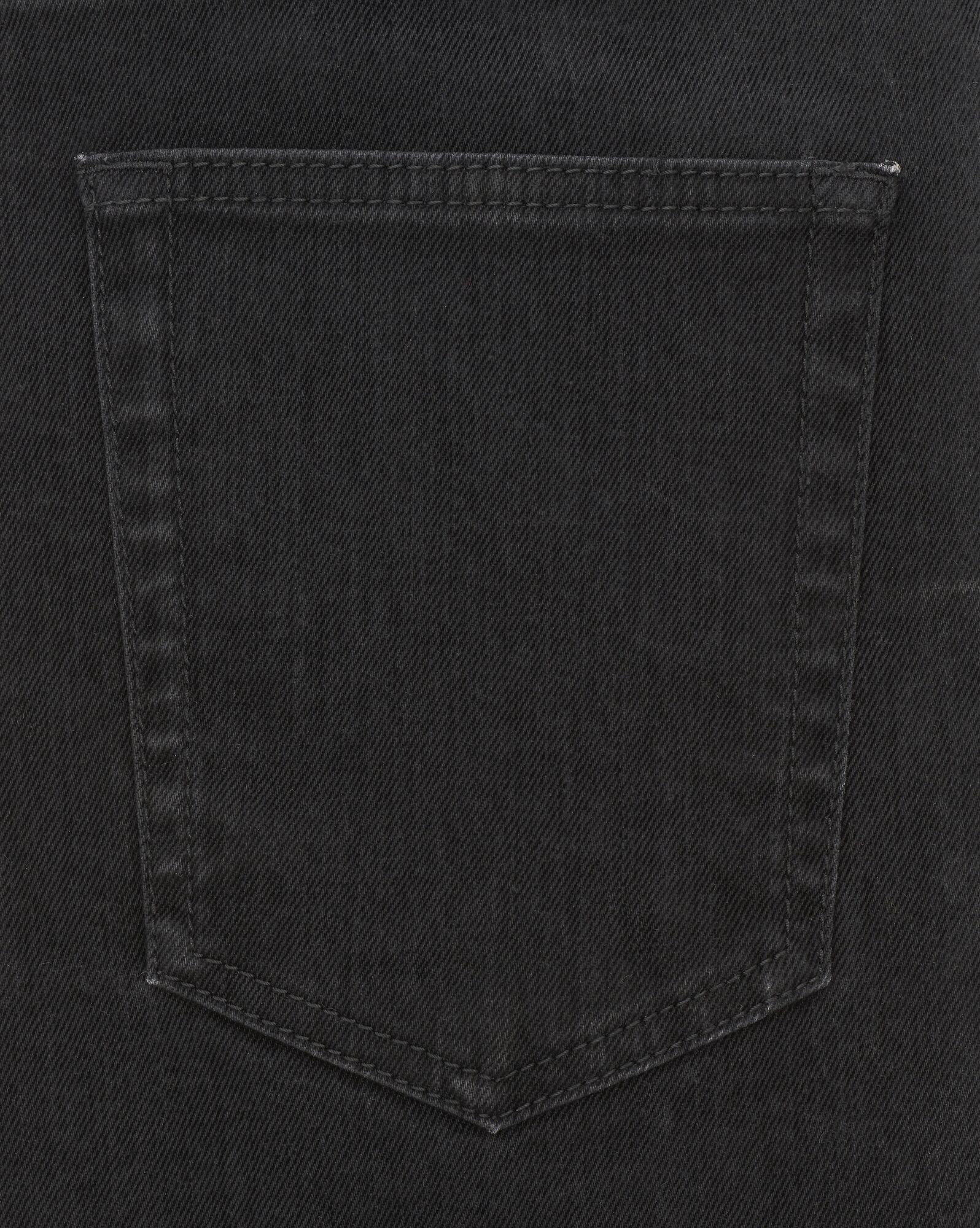 skinny jeans in light glazed black denim - 4