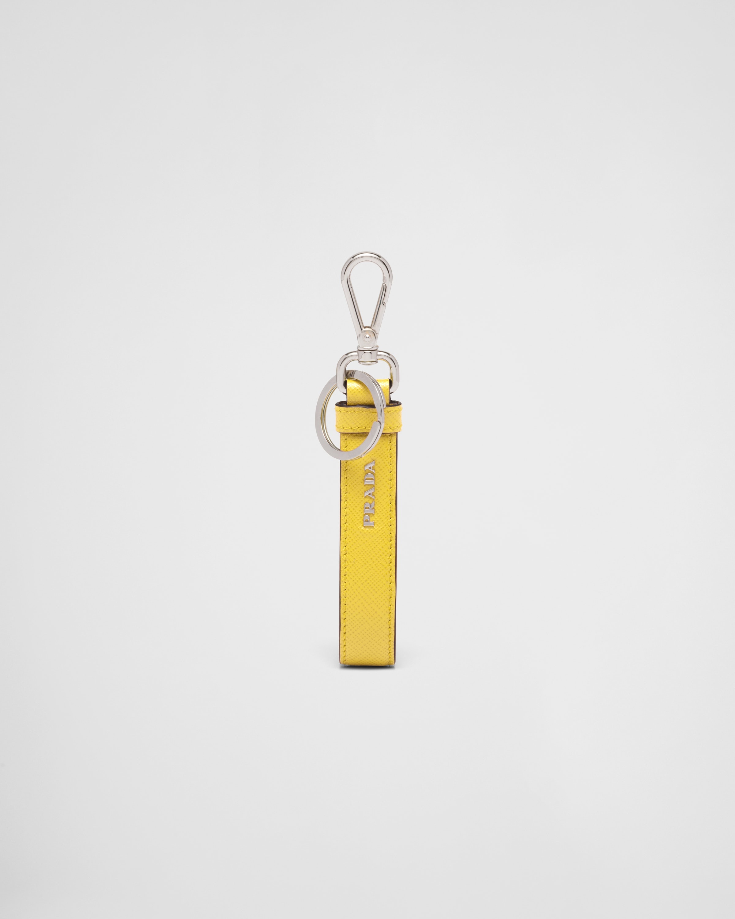 Saffiano leather keychain - 3