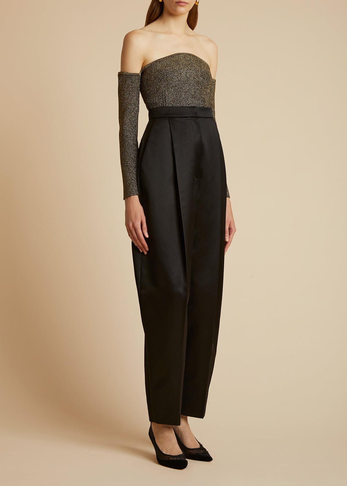 Ashford pleated high-waisted trousers - 1