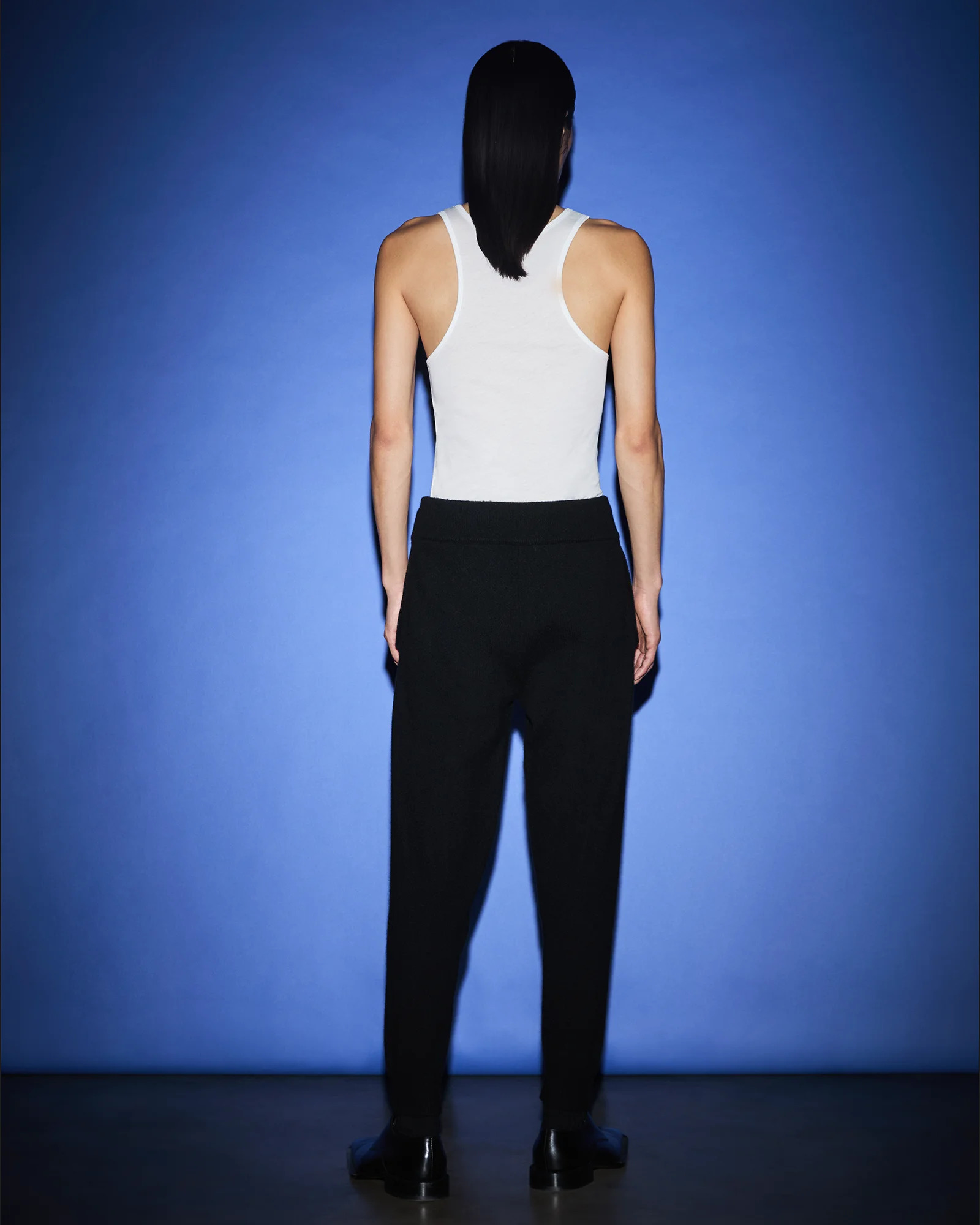 SLIM KNIT LOUNGE PANT BLACK - 4