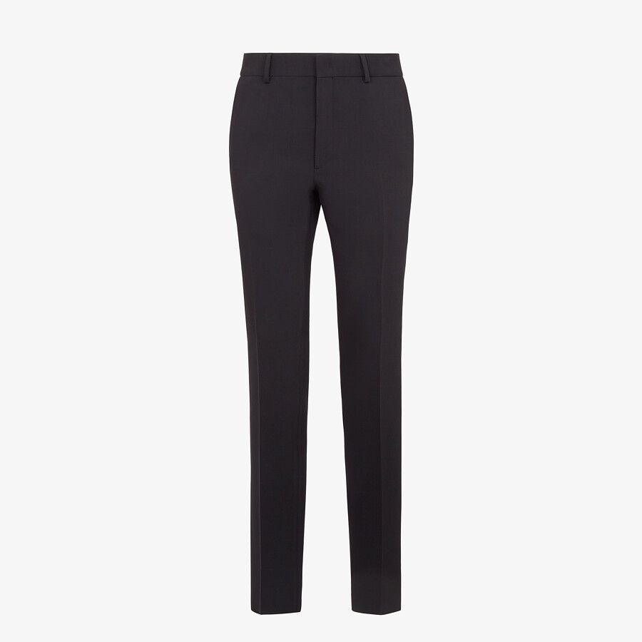 Black wool pants - 1