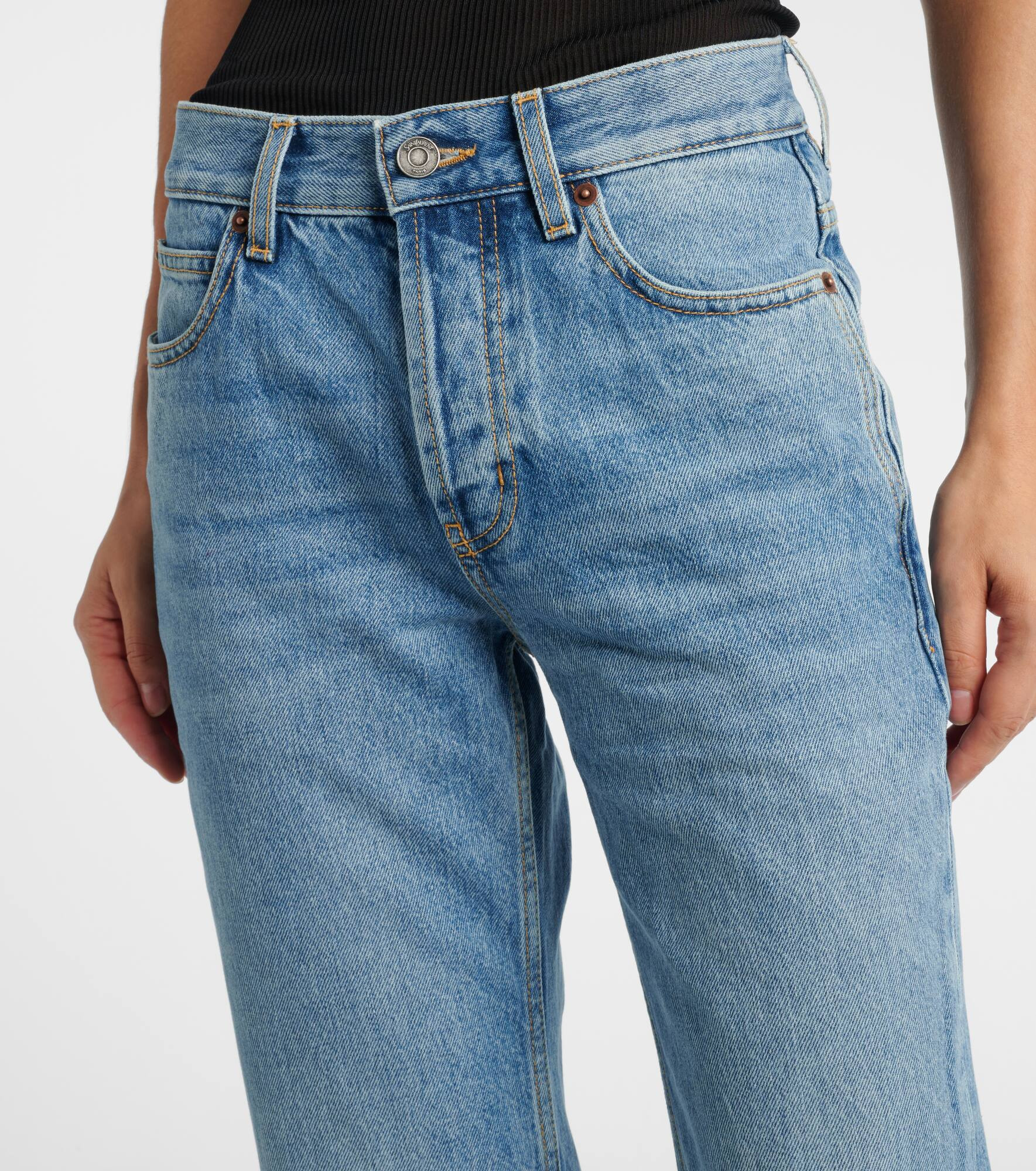 Mid-rise bootcut jeans - 4