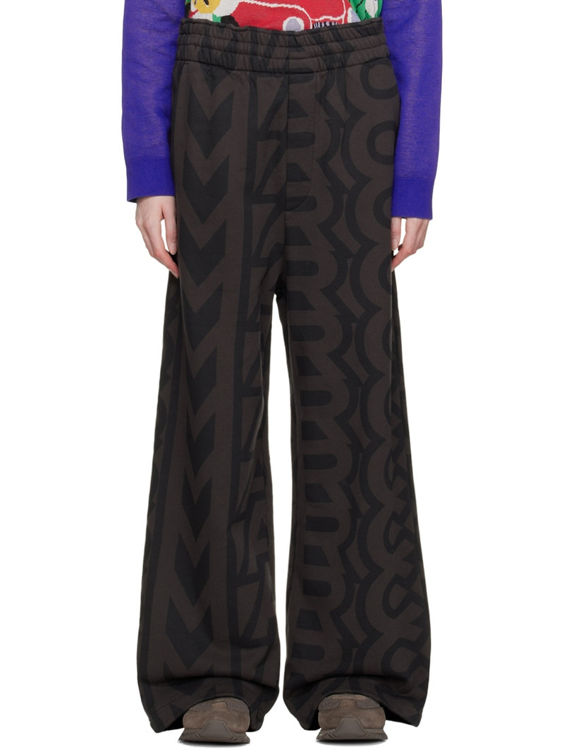 Brown & Black 'The Monogram' Lounge Pants - 1