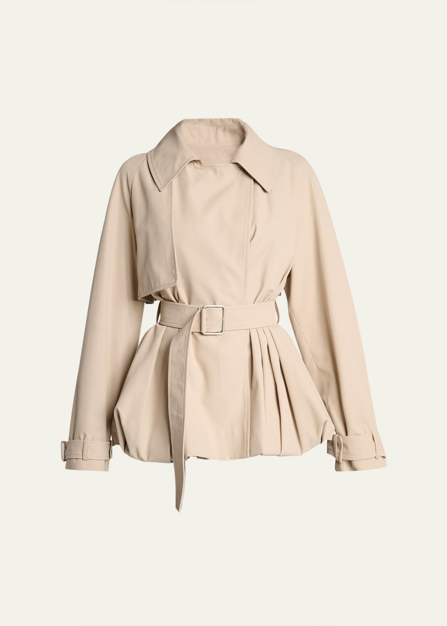 Belted Bubble Trench Jacket - 1