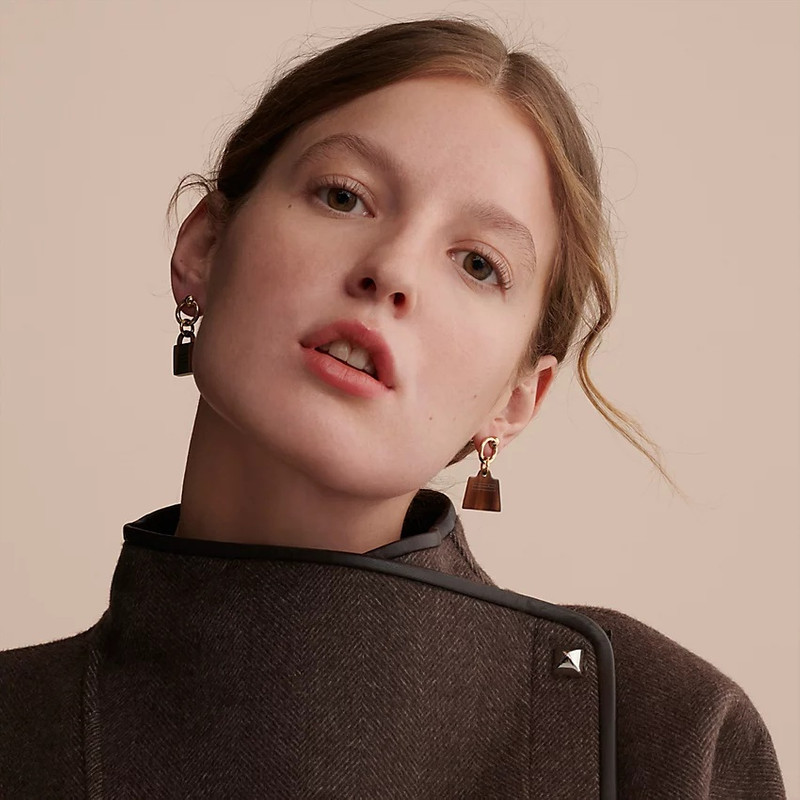 Hermès Amulette Maroquinier earrings outlook