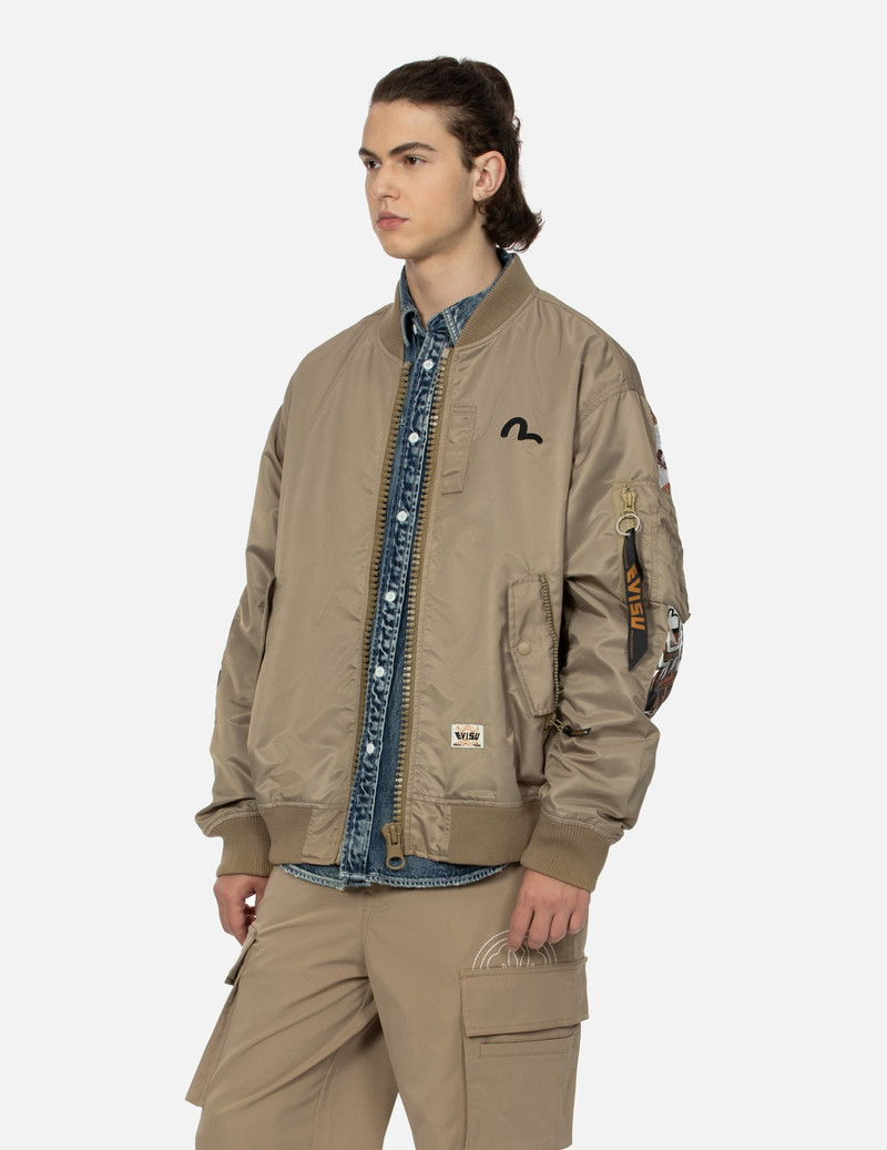 "VIRTUAL VACATION" DAICOCK PRINT LOOSE FIT BOMBER JACKET 8