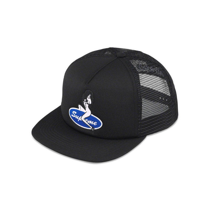 Supreme Pin Up Mesh Back 5-Panel 'Black' - 1