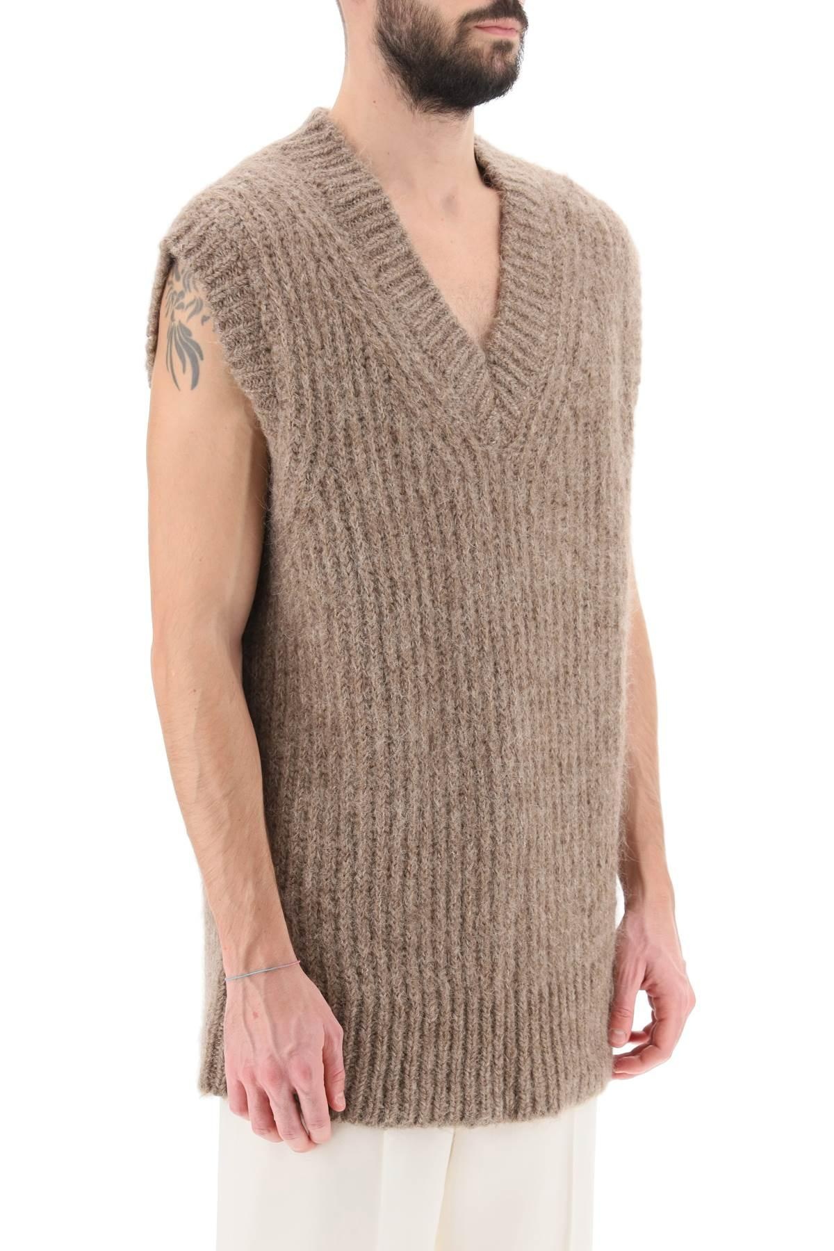 RIBBED ALPACA SWEATER VEST - 3