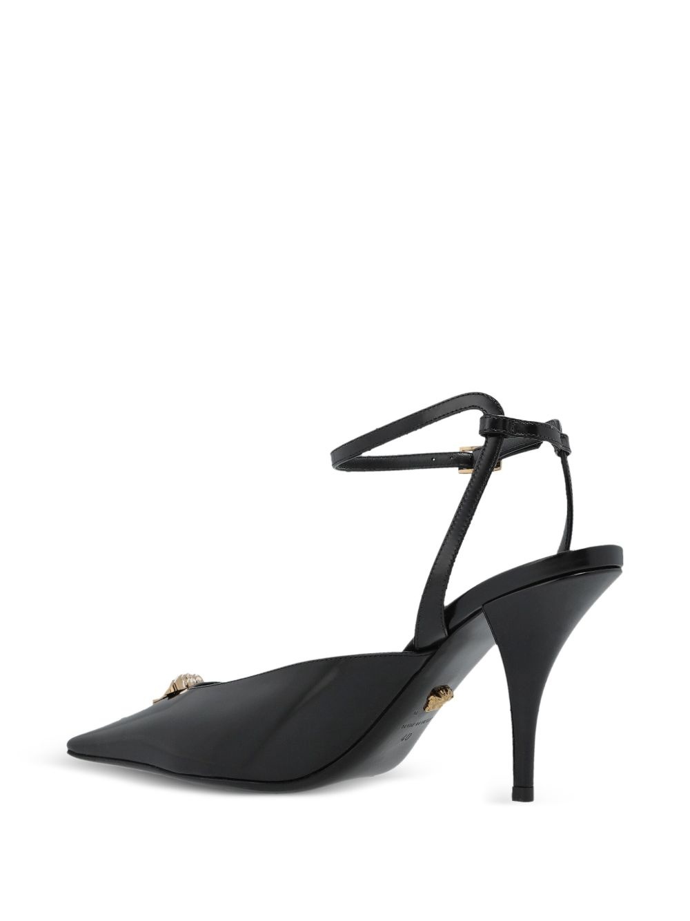 85mm medusa-embellished pointed-toe pumps - 4