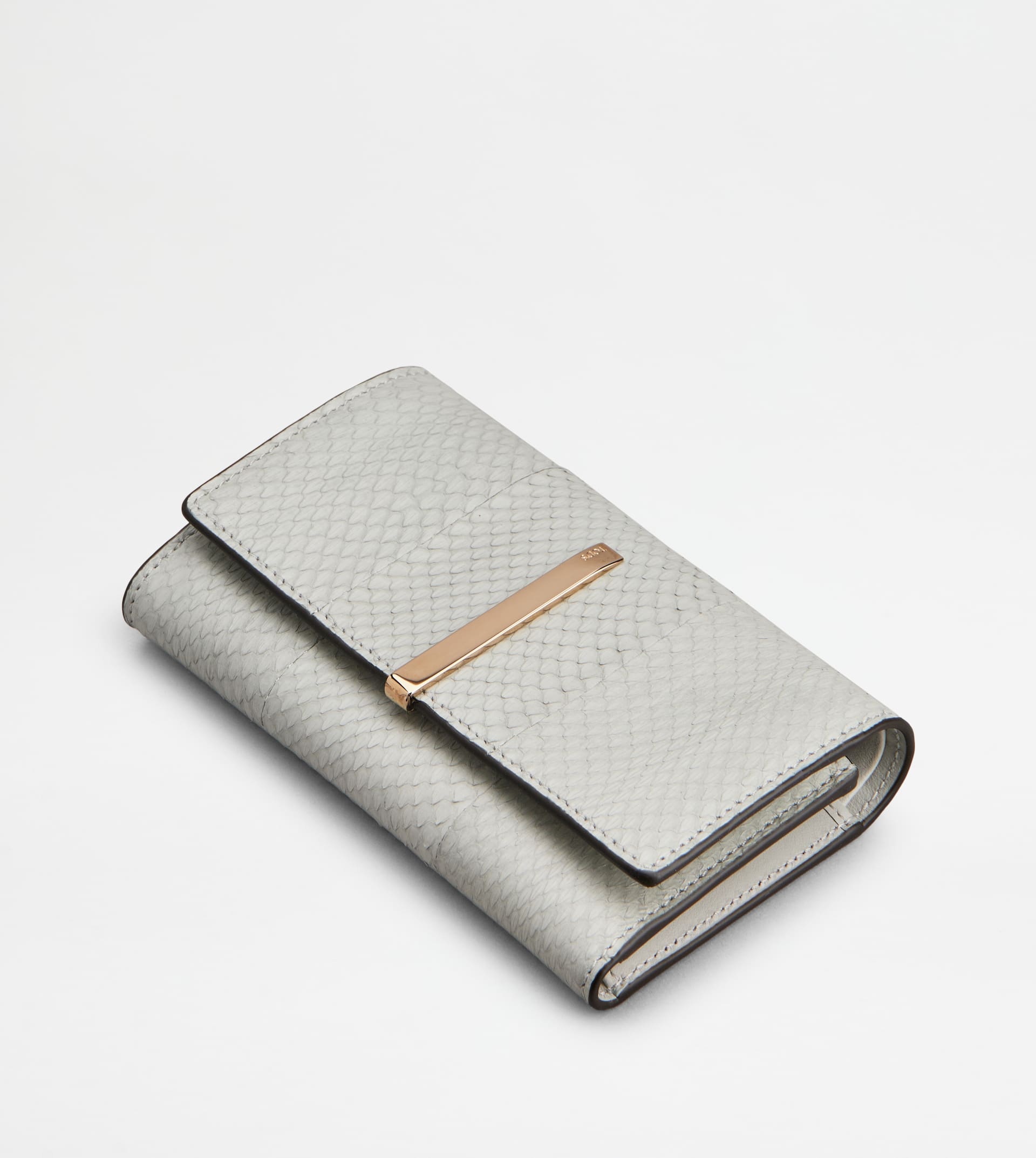 WALLET IN REPTILE - GREY - 3