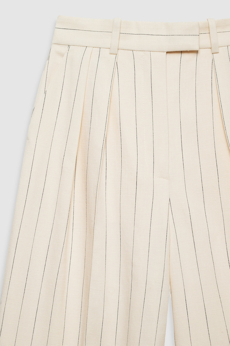 Lou Trouser - Cream And Black Stripe 4