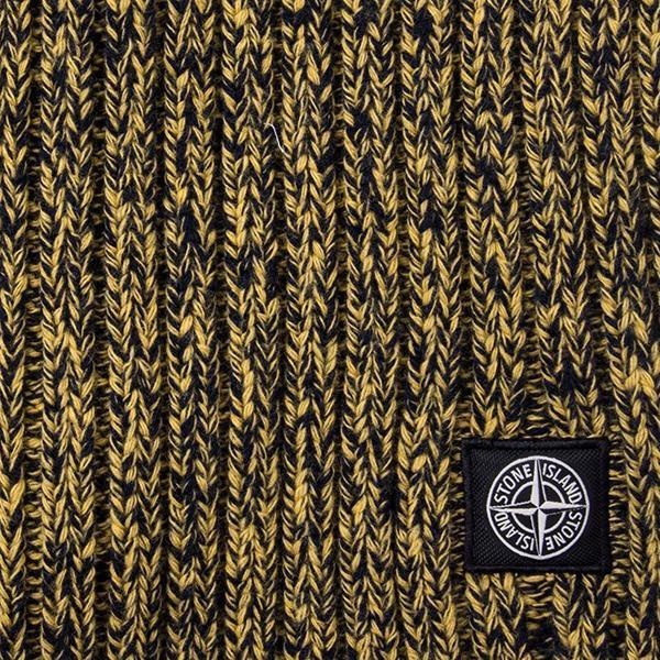 STONE ISLAND KNIT SCARF - SENAPE - 2