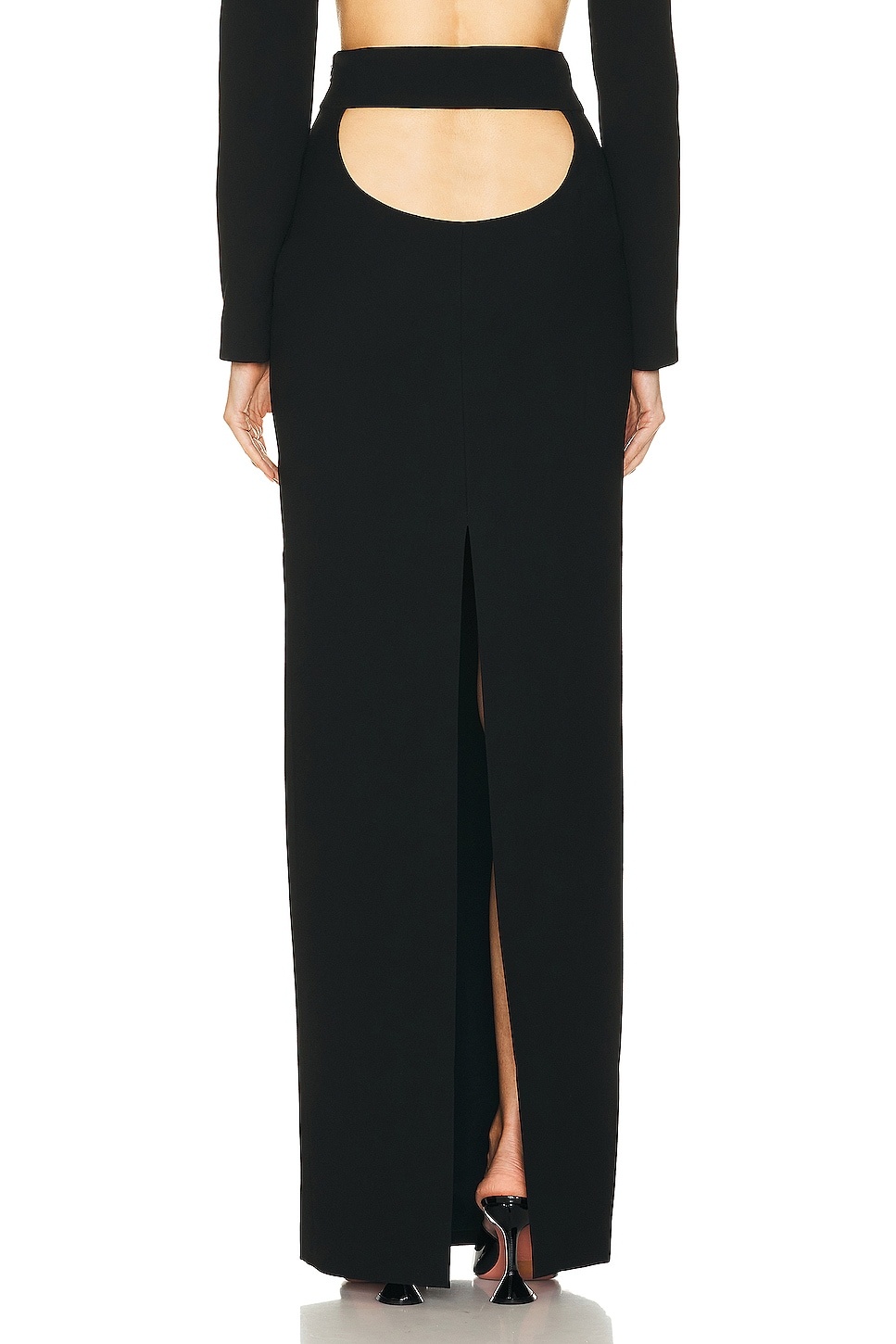 Back Cutout Pencil Skirt - 3