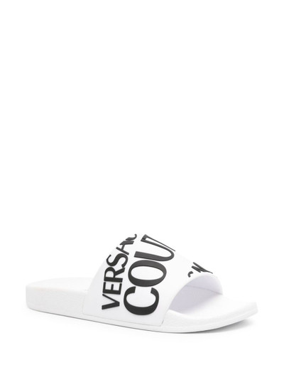 VERSACE JEANS COUTURE Shelly logo-embossed slides outlook