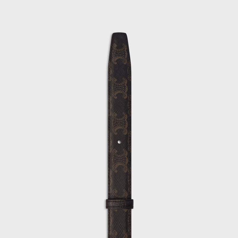 Reversible Strap 25MM IN Natural Calfskin and Triomphe Canvas 6