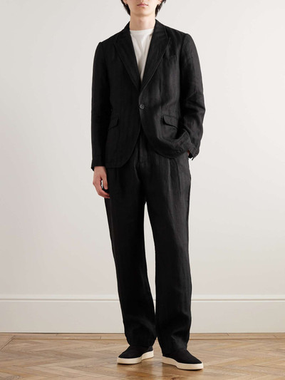 Oliver Spencer Wyndhams Embroidered Linen Suit Jacket outlook