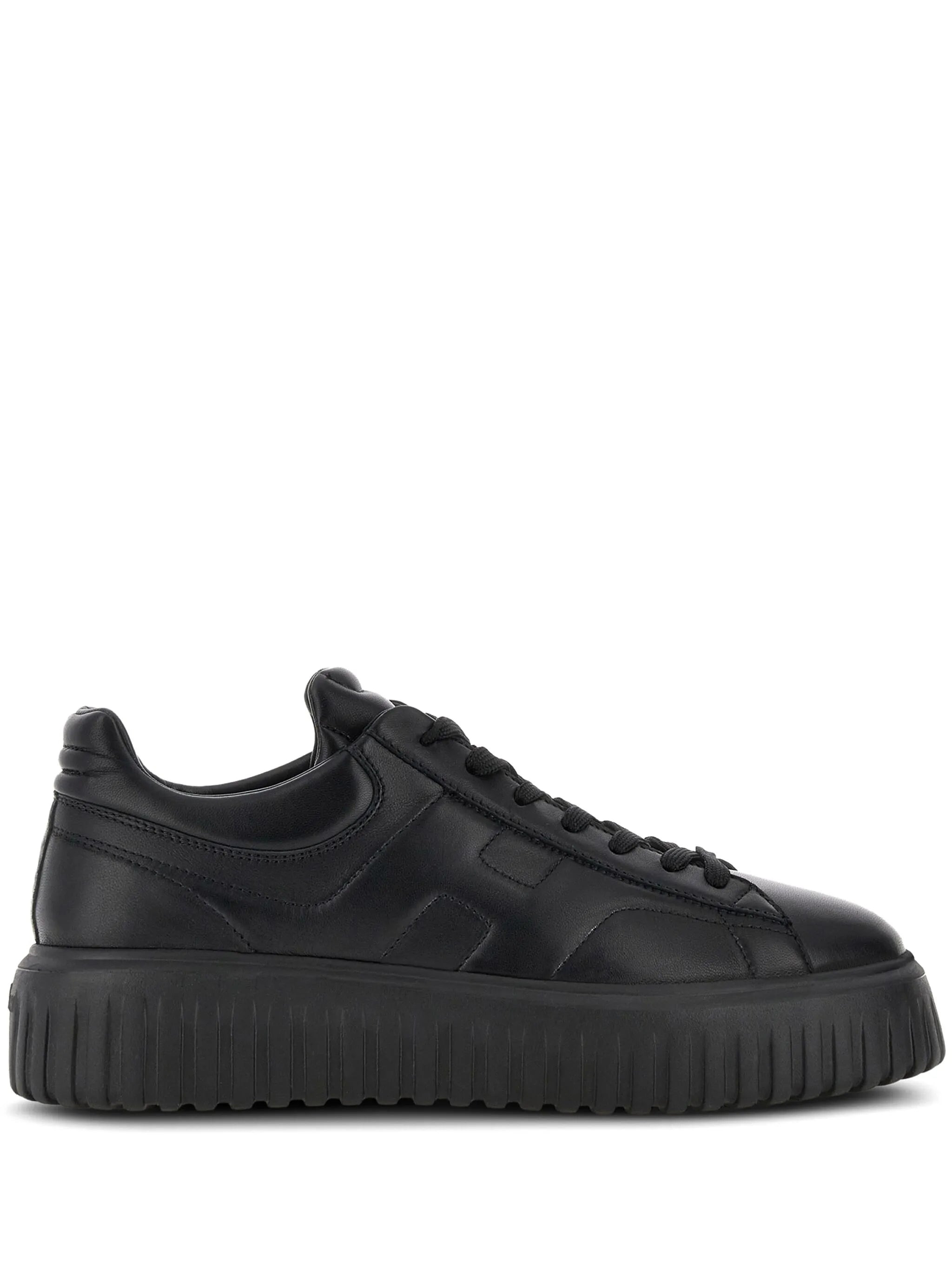 Hogan H-Stripes Leather Sneakers - 1