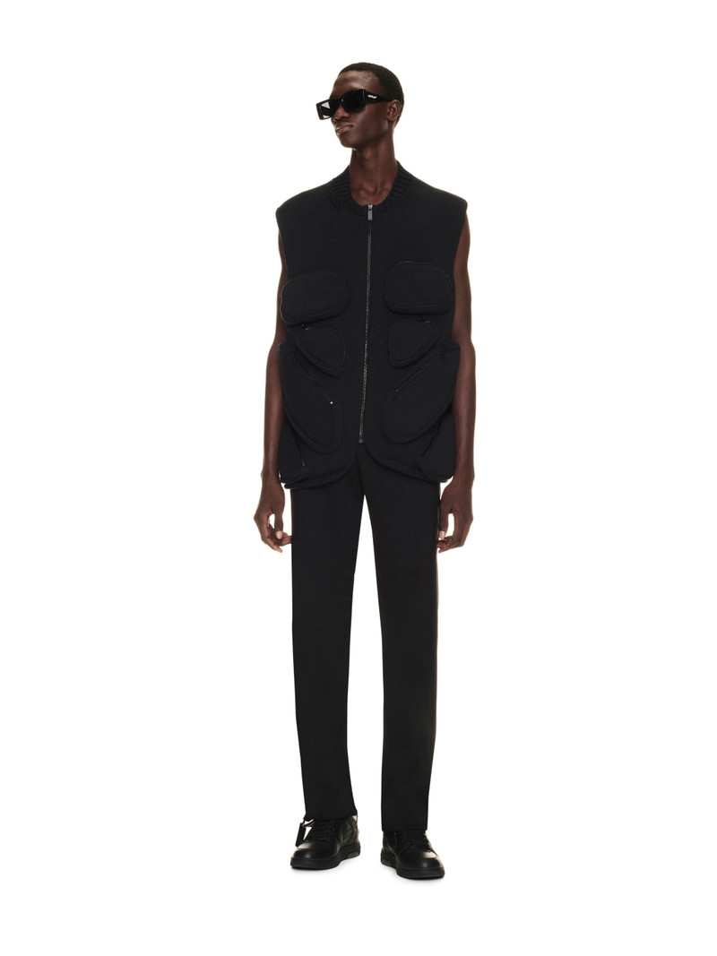 Off-White Multipockets Knit Gilet outlook