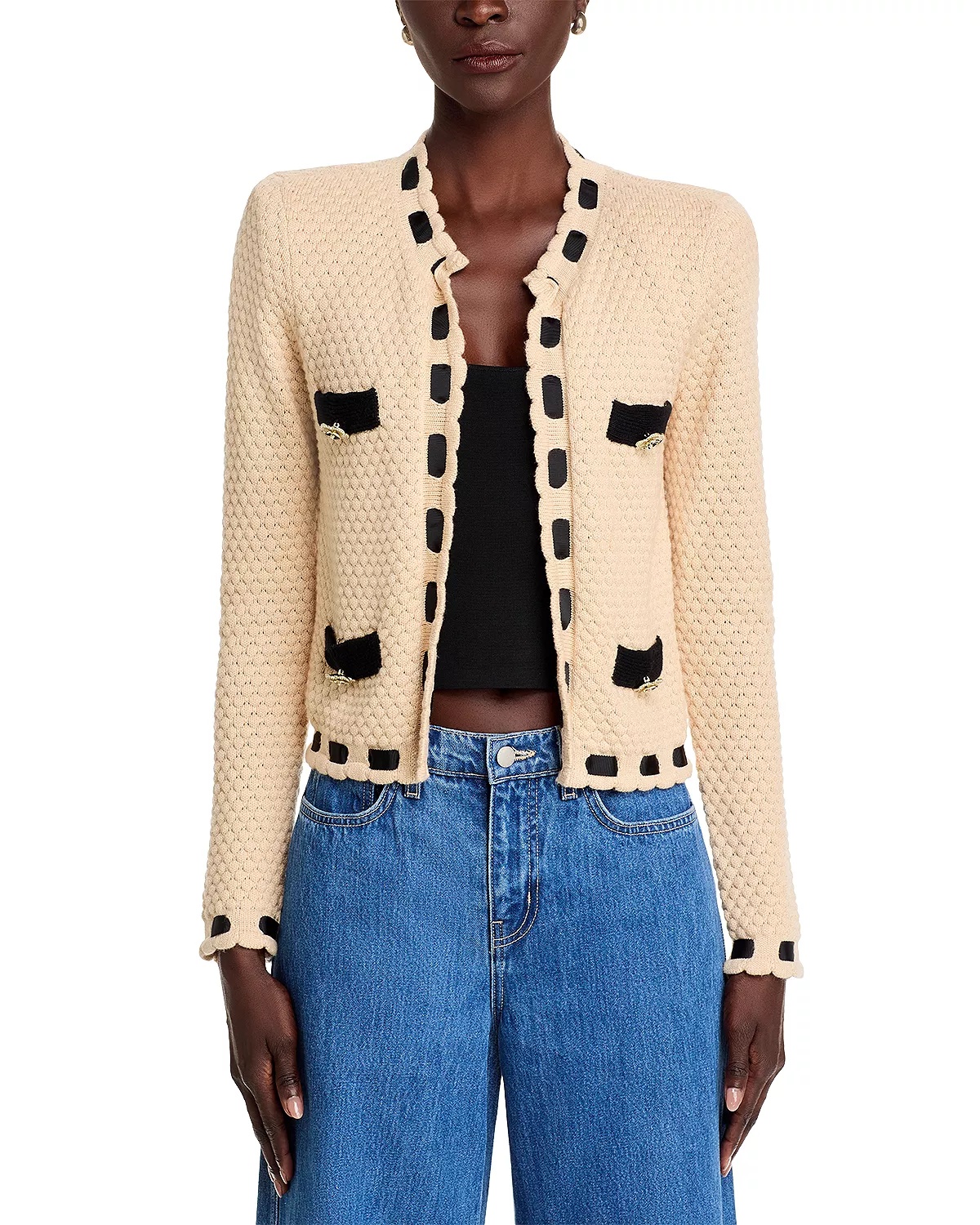 Astor Contrast Trim Cardigan - 6