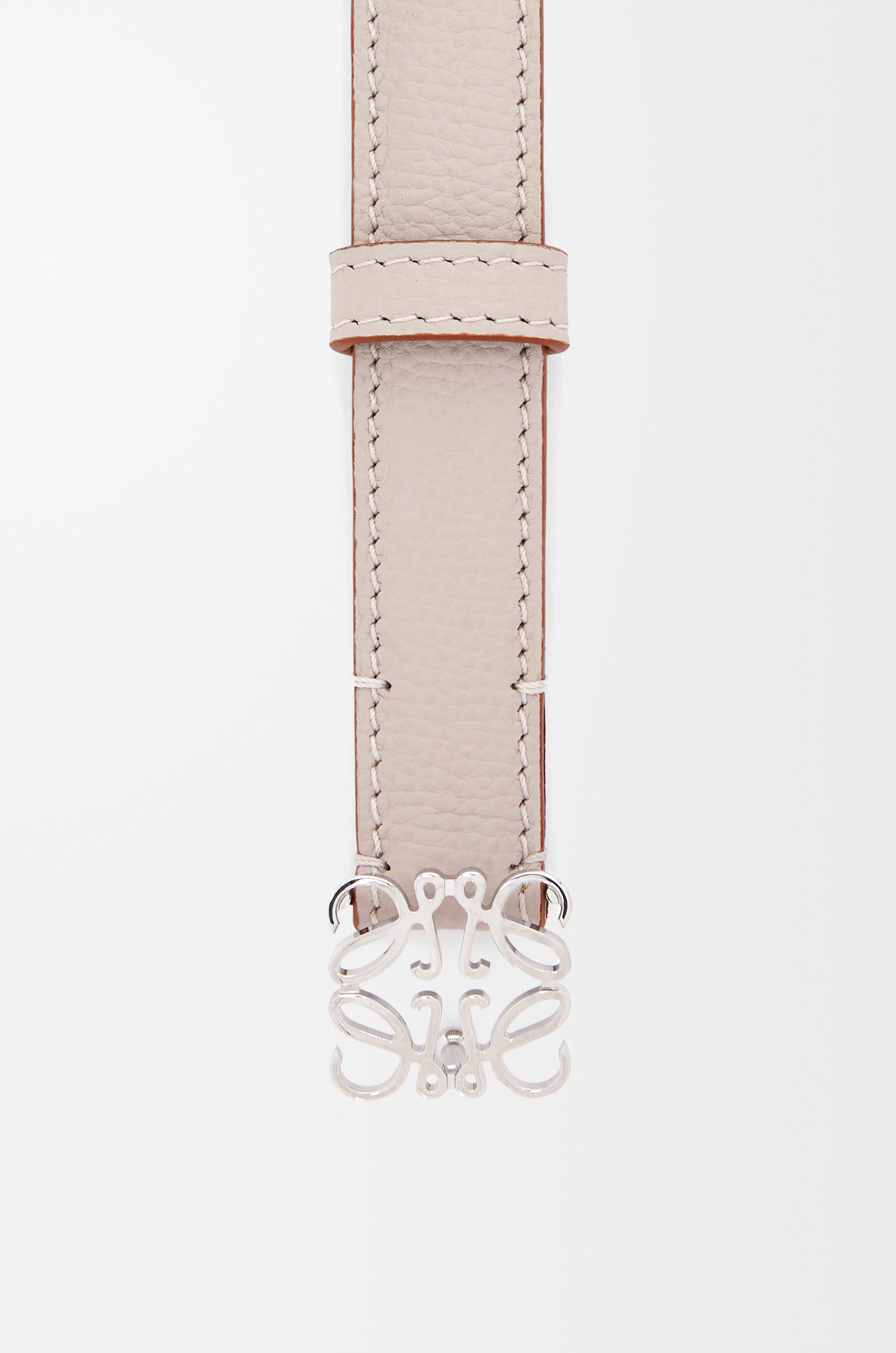 Anagram belt in pebble grain calfskin - 2