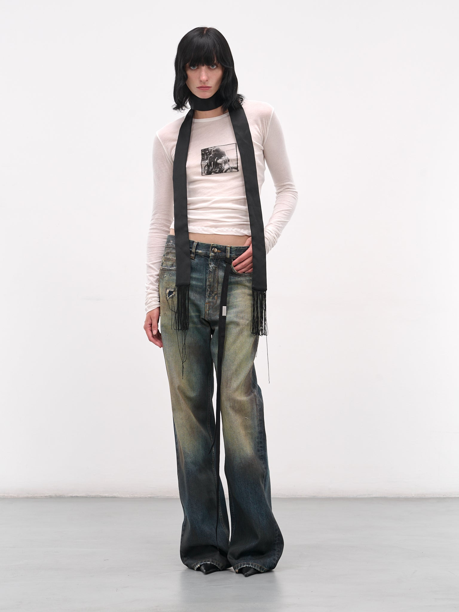 White Fiene Bikers Kiss Tee - 6
