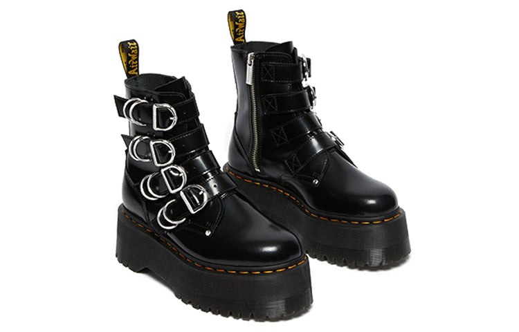 (WMNS) Dr. Martens Jadon Max Hdw 4 Strap Boot Black 26524001 - 3