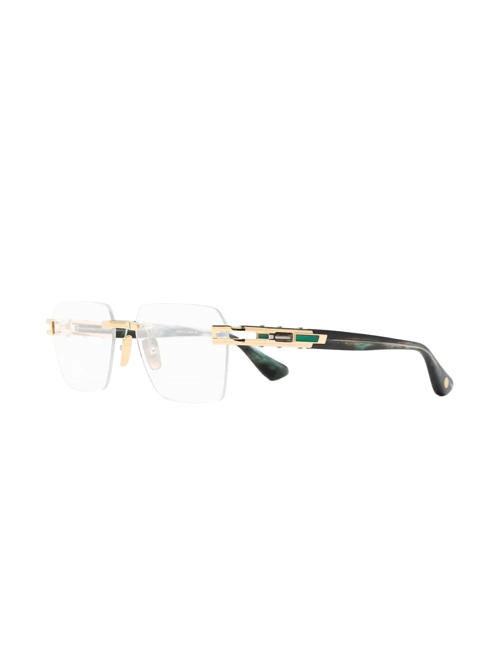 rimless square-frame glasses - 2