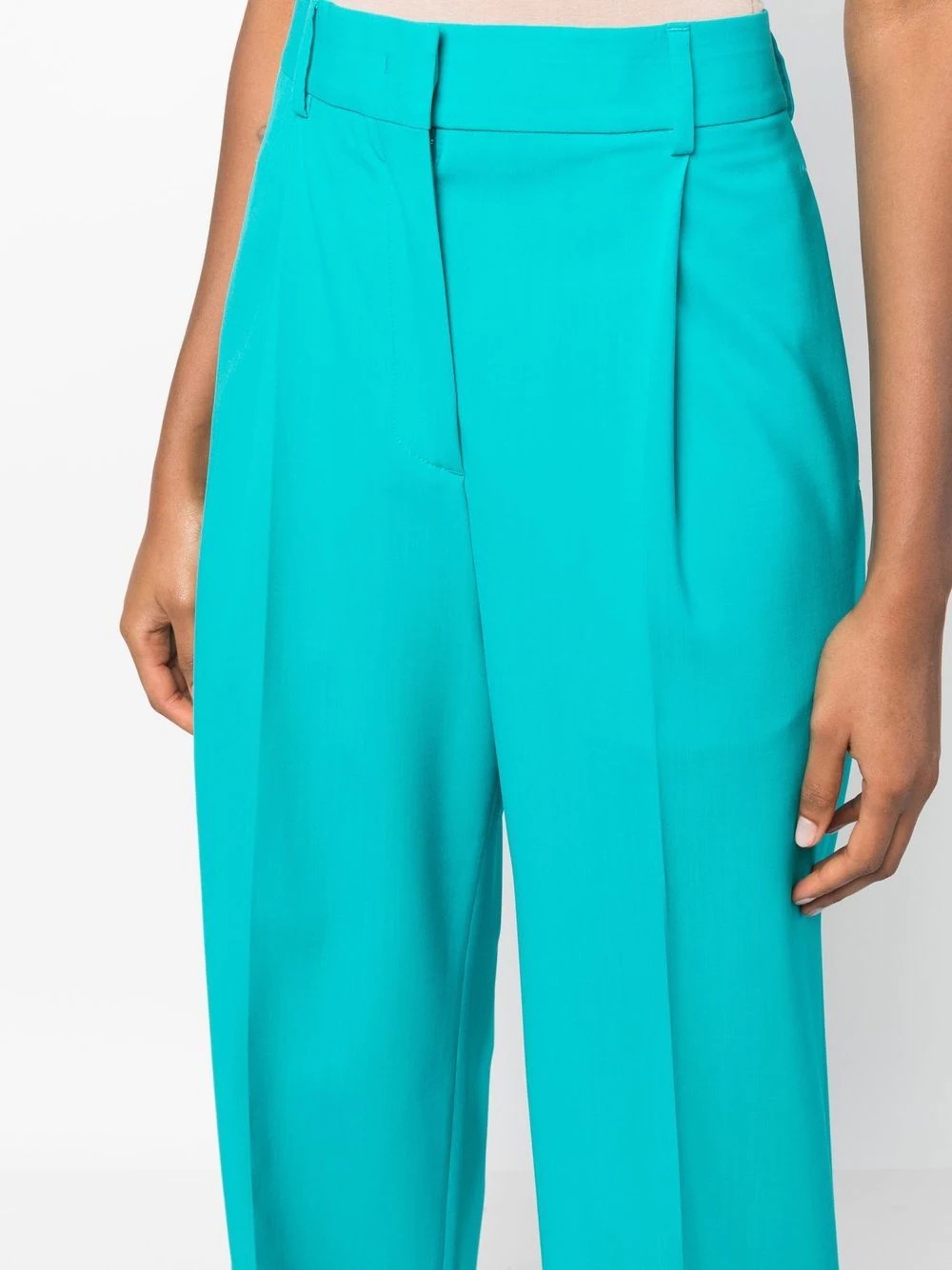 straight-leg wool trousers - 5