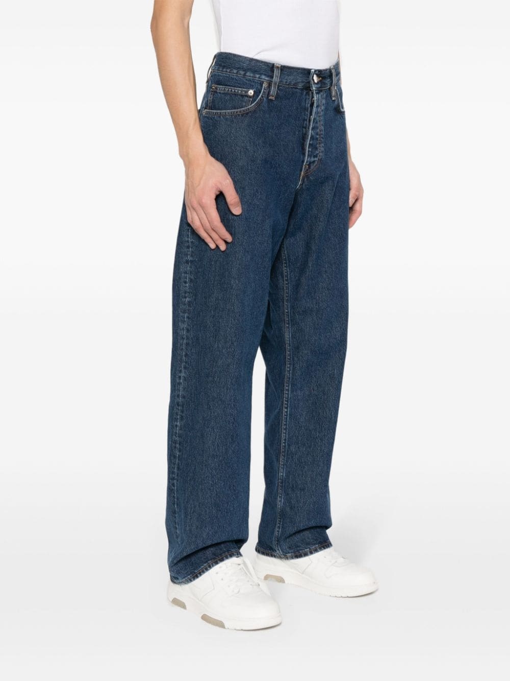 organic cotton straight-leg jeans - 3