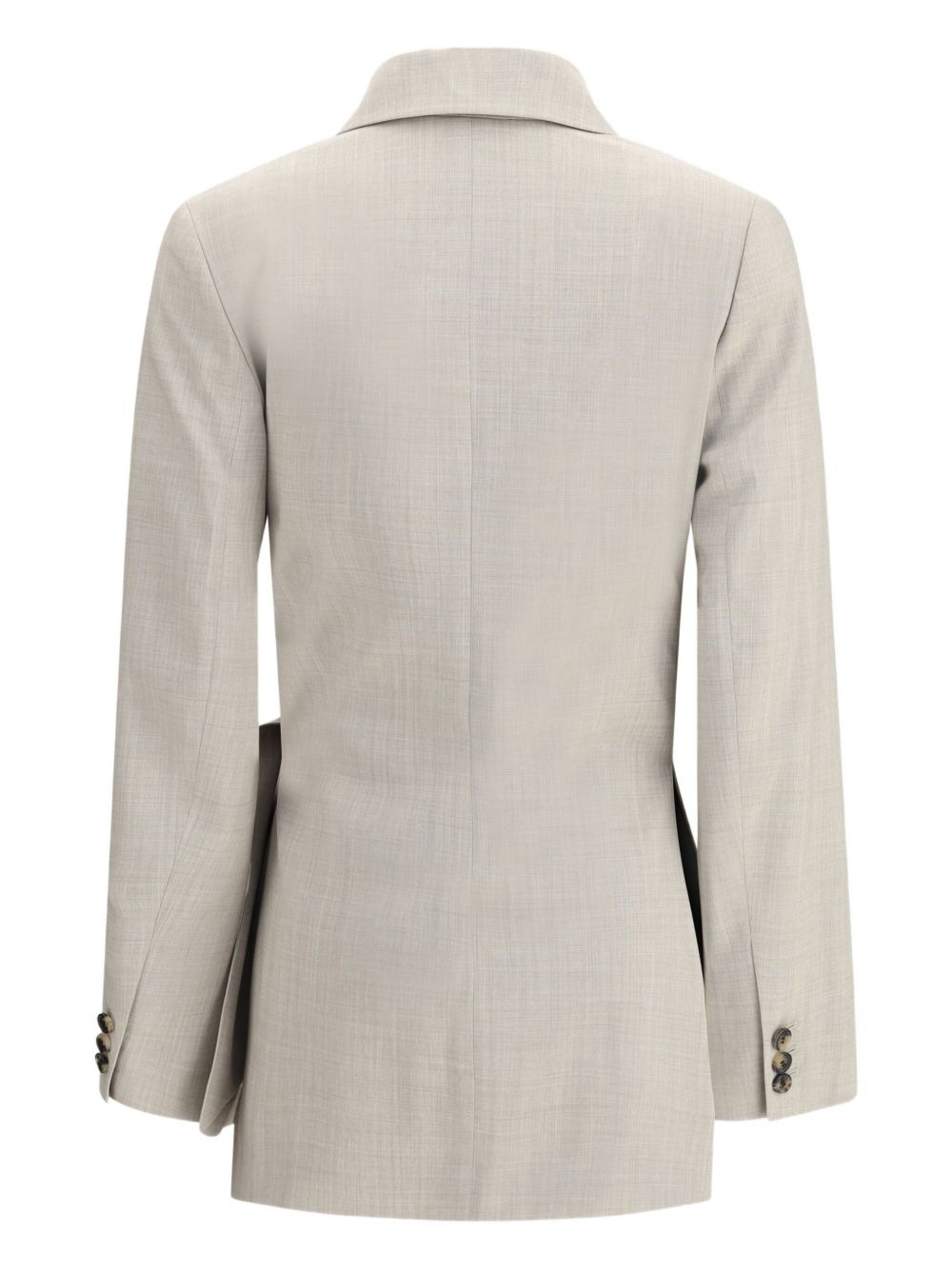 asymmetrical single-button jacket - 2