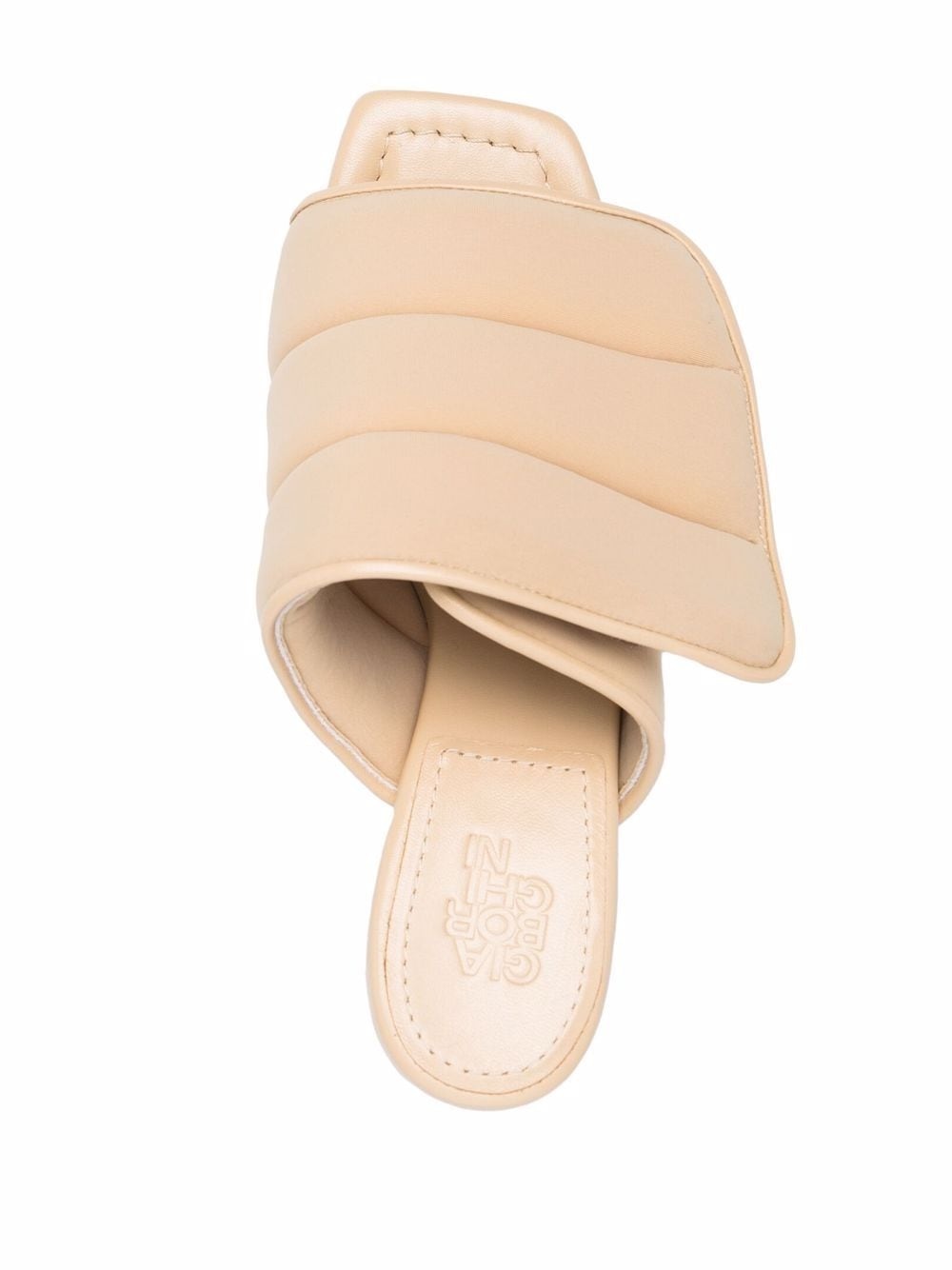 padded touch-strap high-heel mules - 4