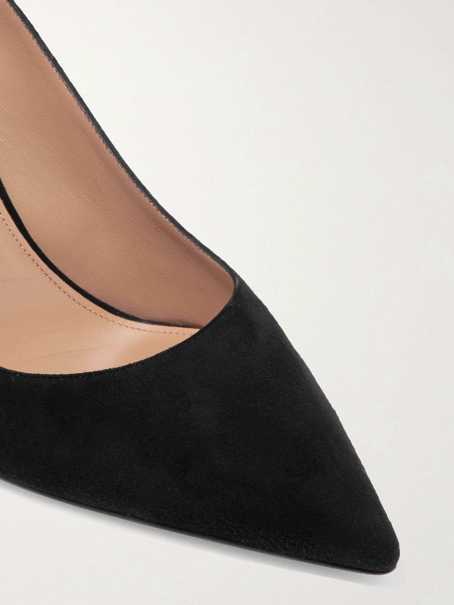 Bow Tie 85 suede pumps Black - 4