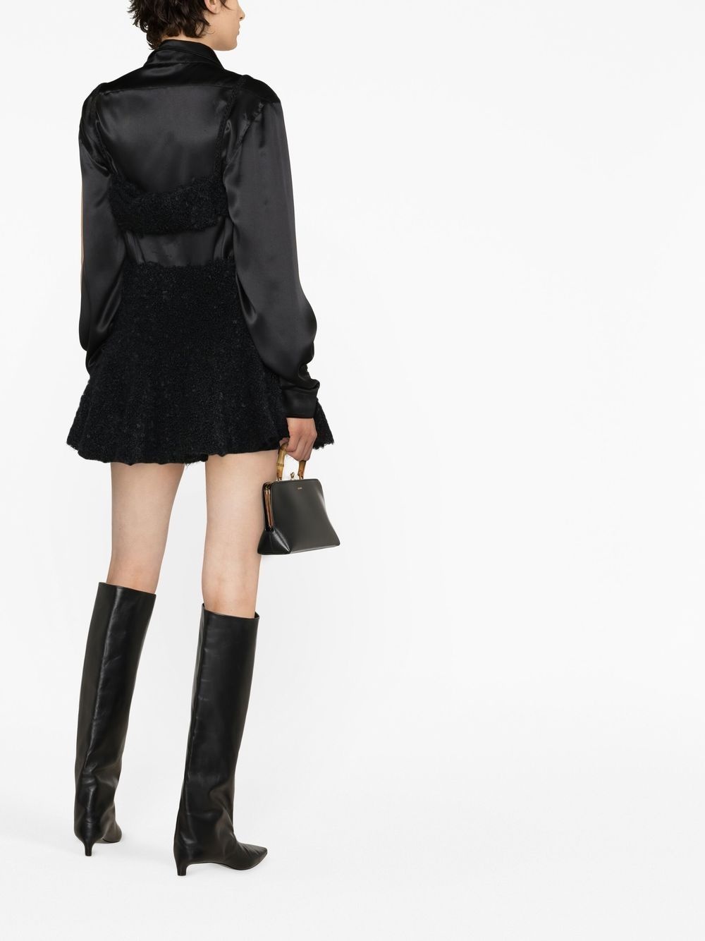 bouclé knitted minidress - 3