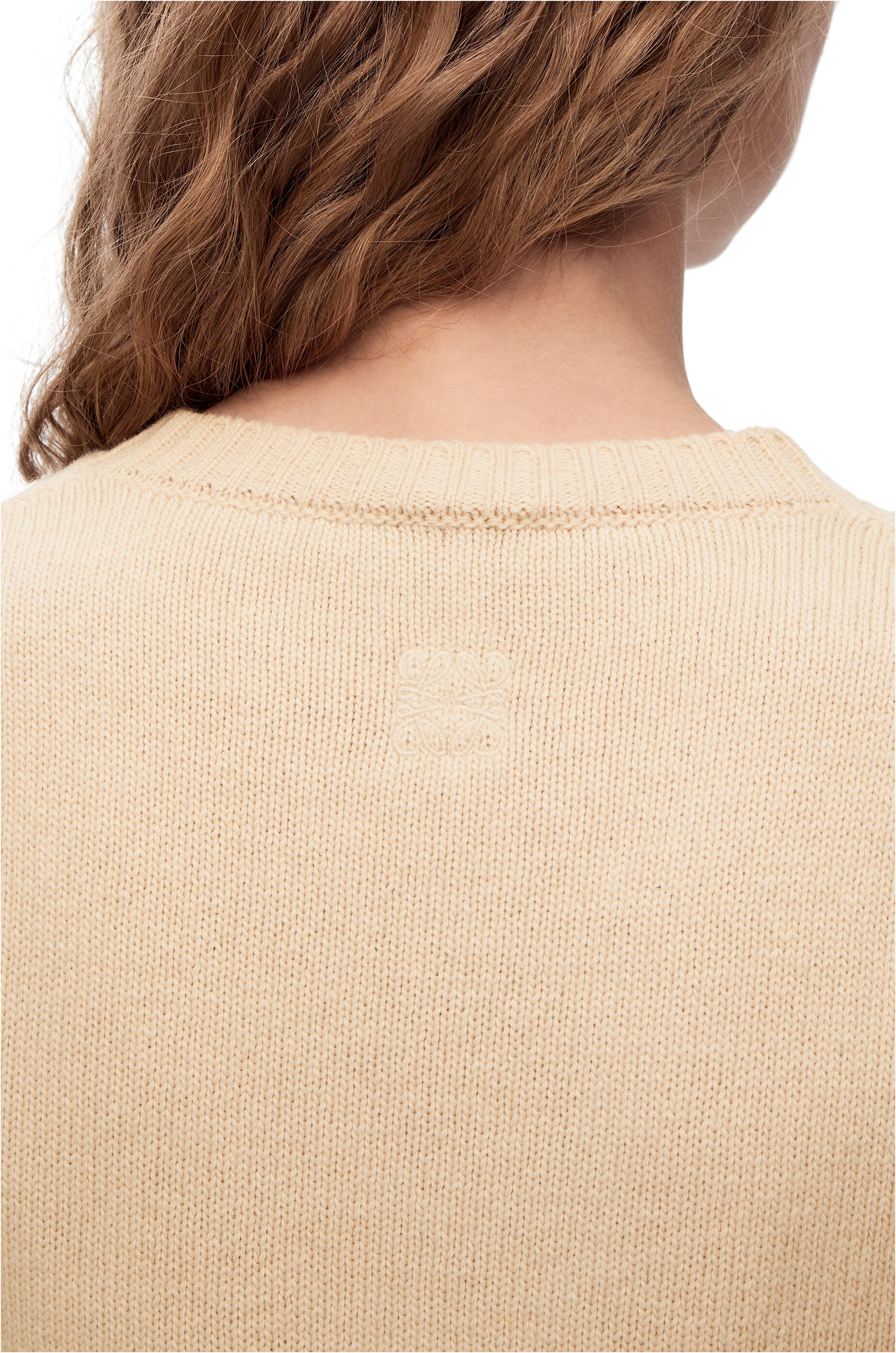 Deer cropped sweater in wool - 5