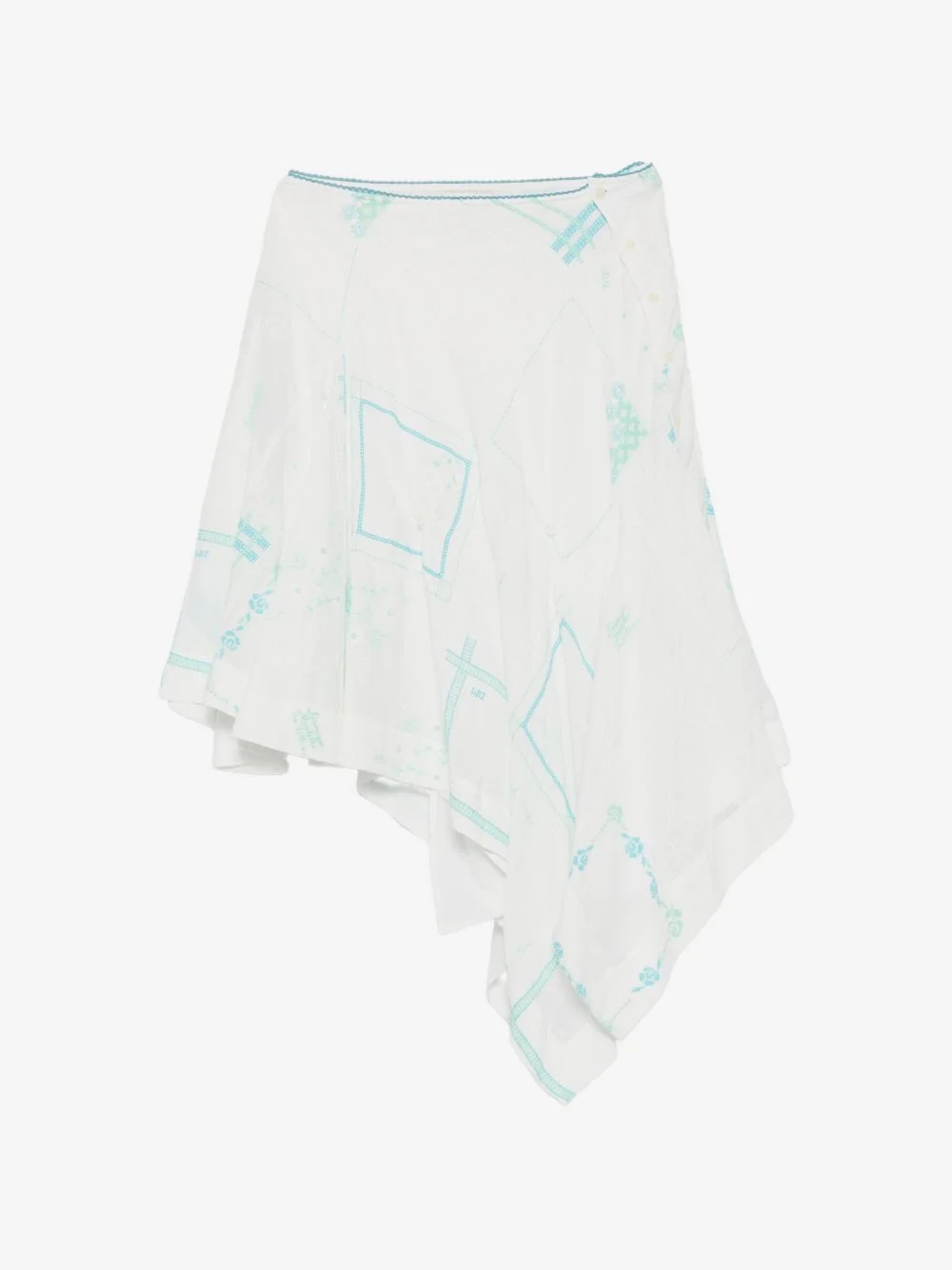 Corinne embroidered midi skirt - 1