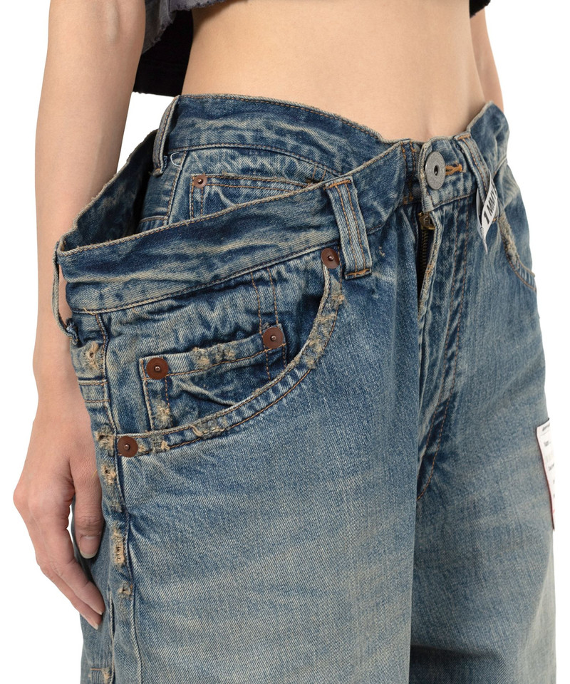 Huge Layered Denim Pants 17