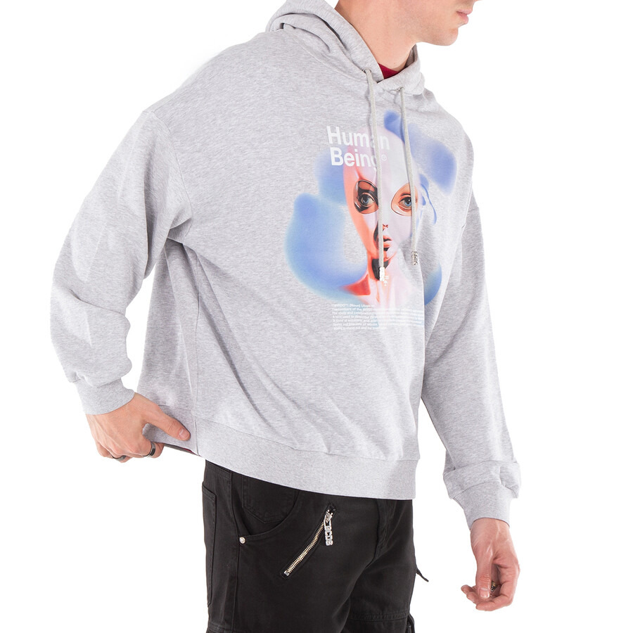GCDS Human Being Printed Cotton Hoodie - 2
