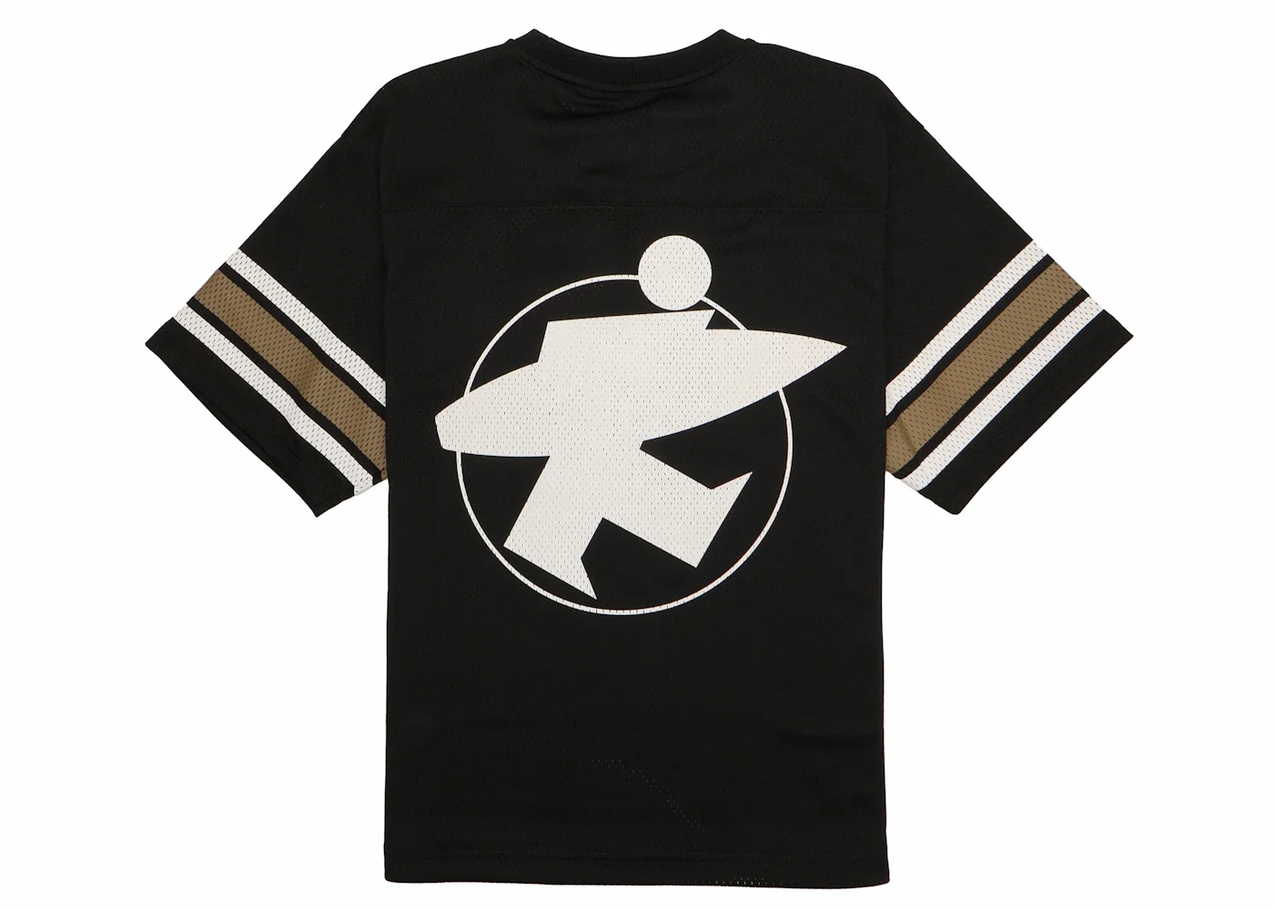 Stussy Surfman Mesh Football Jersey Black - 1