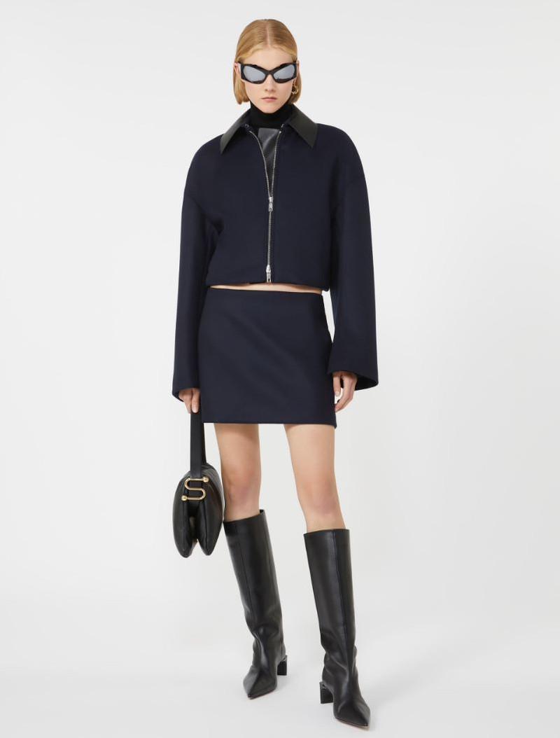 Sportmax Low-rise mini skirt - MIDNIGHTBLUE outlook