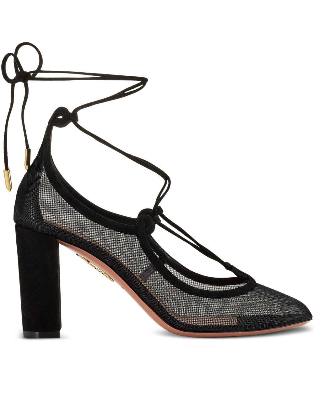 85mm Che Bella lace-up pumps - 1
