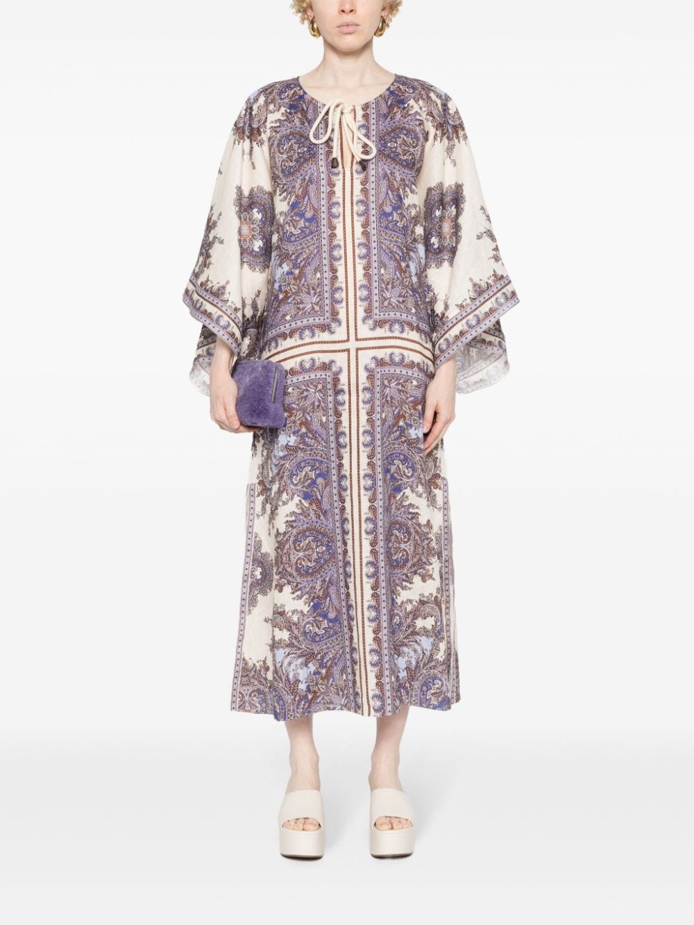 Ottie linen kaftan dress - 2