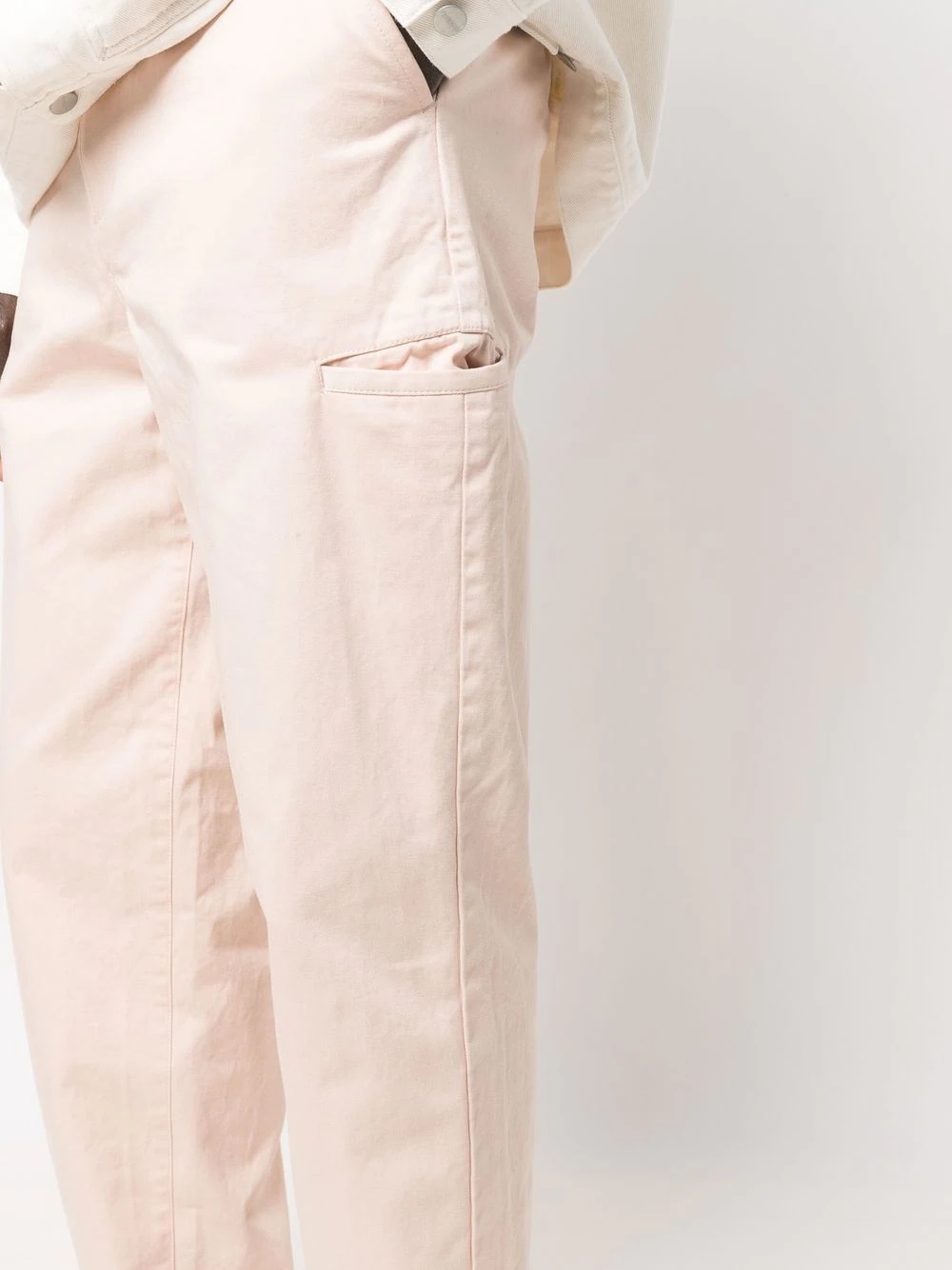 tapered-leg slip pocket trousers - 5