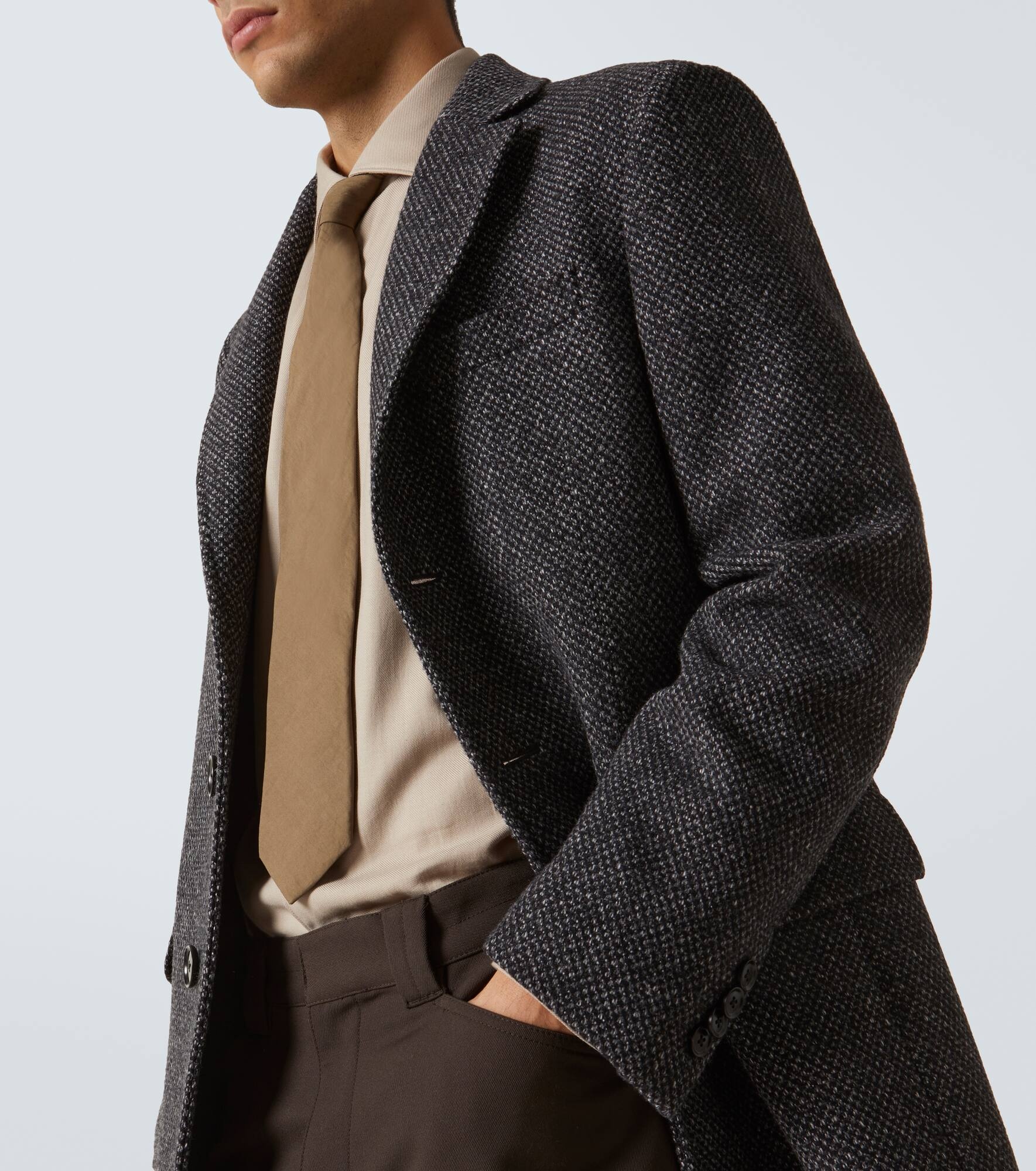 Wool and cashmere overcoat - 5