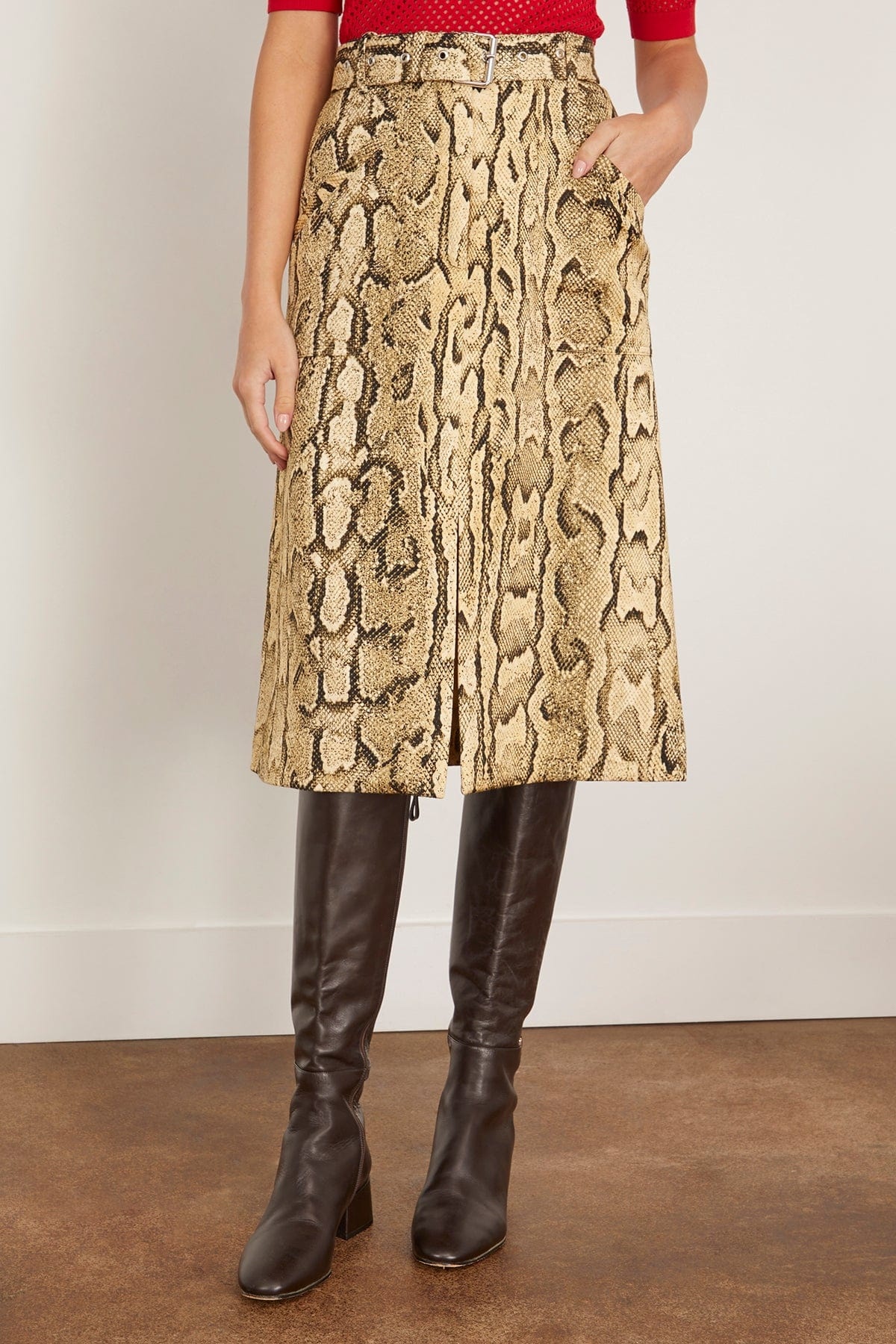 Sheraz Skirt in Snakeprint - 3