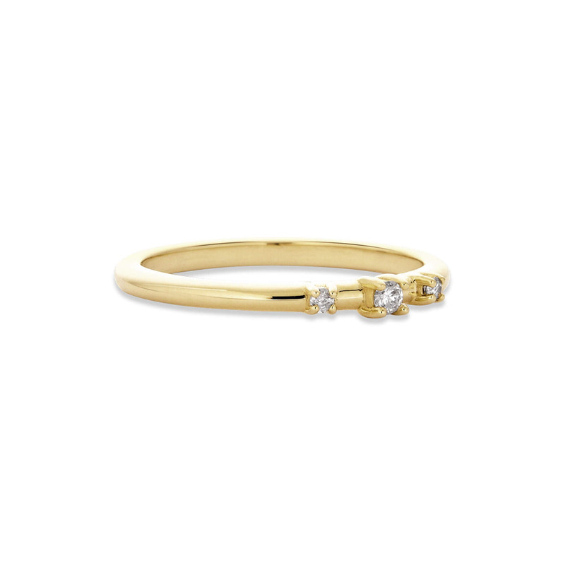 Dainty Diamond Trio Ring 3