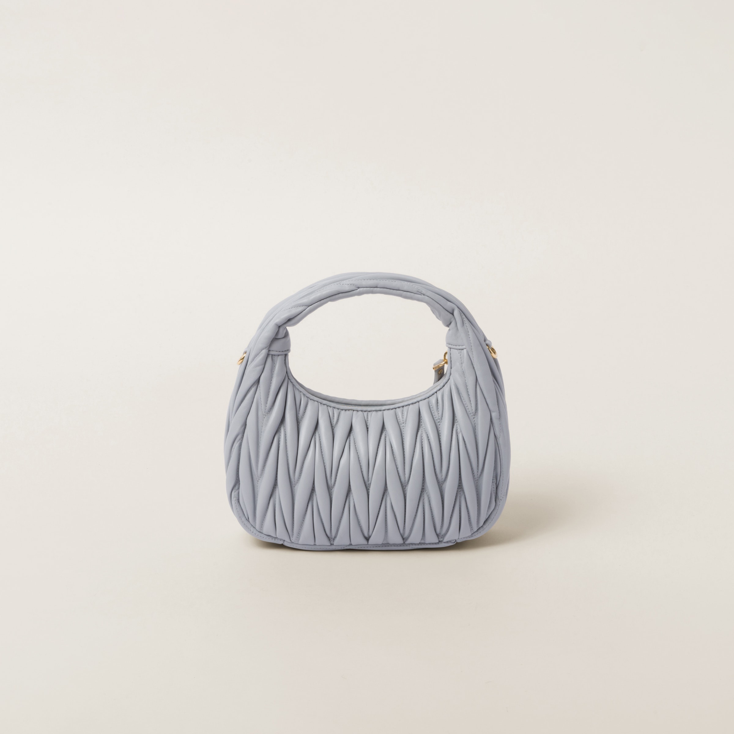 Wander matelassé nappa leather hobo bag - 3