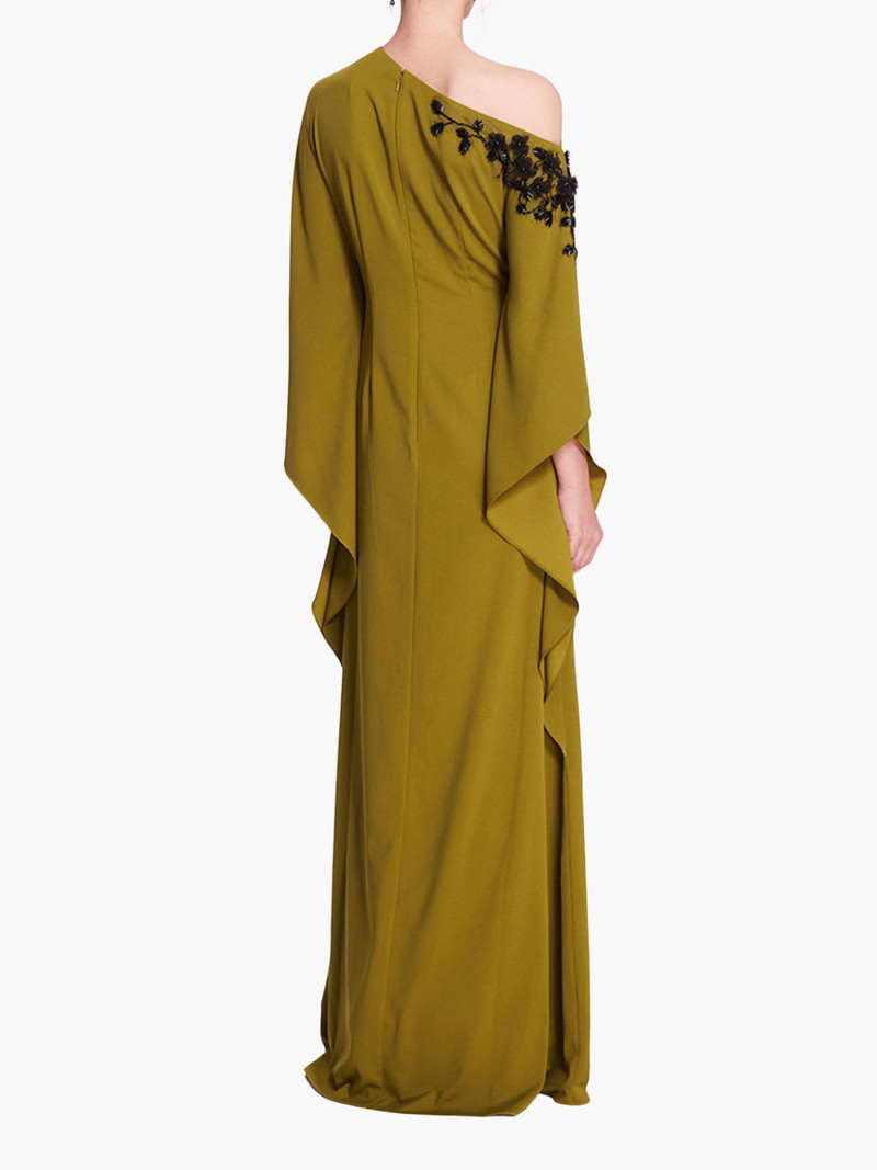 Marchesa EMBROIDERED DRAPED KAFTAN outlook