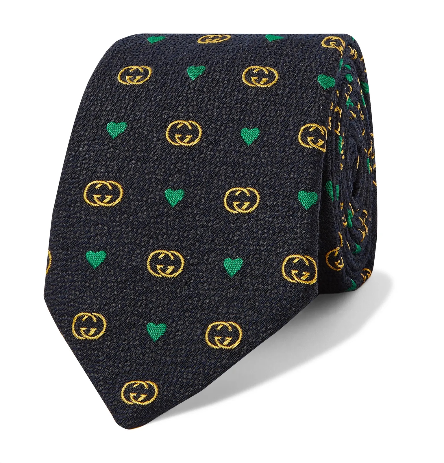 7.5cm Logo-Jacquard Wool and Silk-Blend Tie - 1