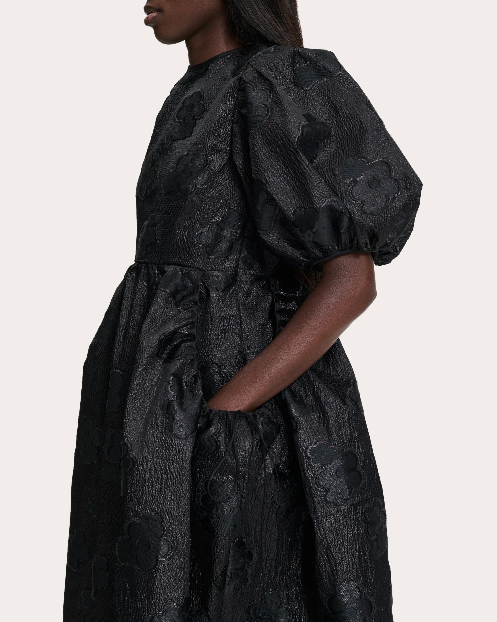 Lola Kumo Fil-Coupé Puff-Sleeve Maxi Dress - 3