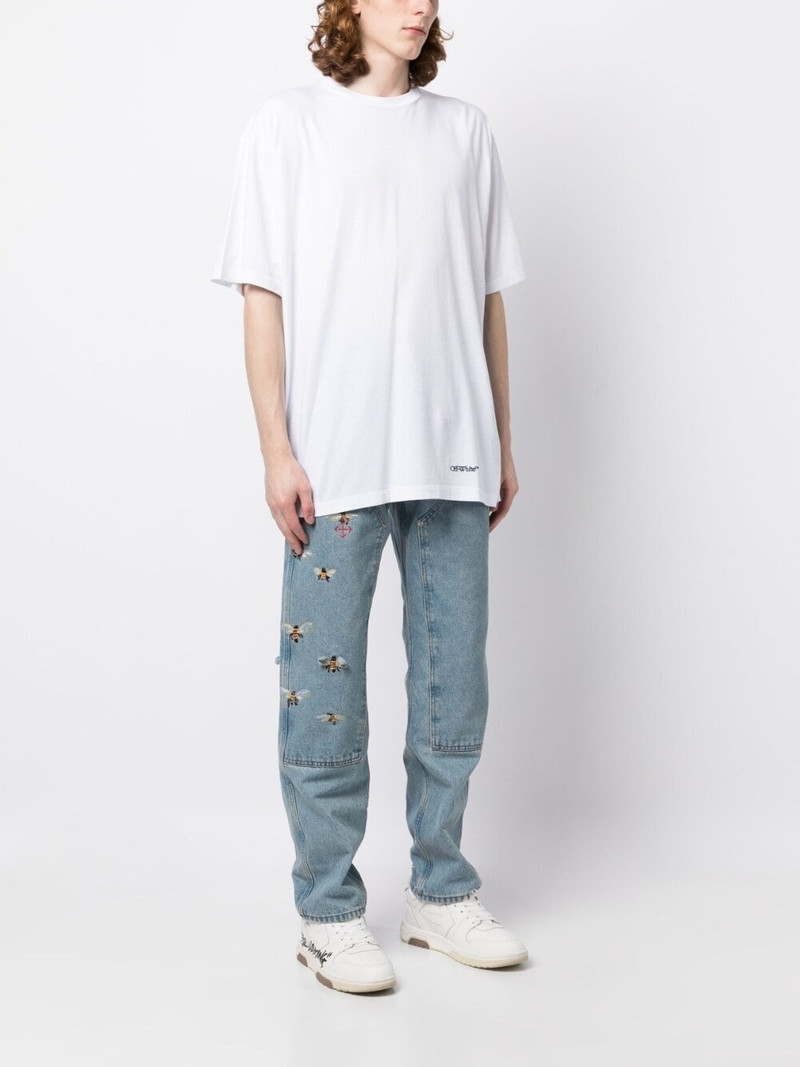 Scribble Diag print T-shirt 4
